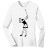 1-DAY RUSH NO MINIMUM Ladies Long Sleeve Crew Neck T-Shirt Thumbnail