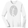 1-DAY RUSH NO MINIMUM Ladies Long Sleeve Crew Neck T-Shirt Thumbnail