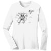 1-DAY RUSH NO MINIMUM Ladies Long Sleeve Crew Neck T-Shirt Thumbnail
