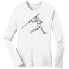 1-DAY RUSH NO MINIMUM Ladies Long Sleeve Crew Neck T-Shirt Thumbnail