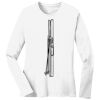 1-DAY RUSH NO MINIMUM Ladies Long Sleeve Crew Neck T-Shirt Thumbnail