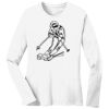 1-DAY RUSH NO MINIMUM Ladies Long Sleeve Crew Neck T-Shirt Thumbnail