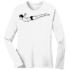 1-DAY RUSH NO MINIMUM Ladies Long Sleeve Crew Neck T-Shirt Thumbnail