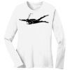 1-DAY RUSH NO MINIMUM Ladies Long Sleeve Crew Neck T-Shirt Thumbnail