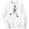1-DAY RUSH NO MINIMUM Ladies Long Sleeve Crew Neck T-Shirt Thumbnail