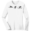 1-DAY RUSH NO MINIMUM Ladies Long Sleeve Crew Neck T-Shirt Thumbnail
