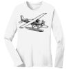 1-DAY RUSH NO MINIMUM Ladies Long Sleeve Crew Neck T-Shirt Thumbnail