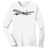 1-DAY RUSH NO MINIMUM Ladies Long Sleeve Crew Neck T-Shirt Thumbnail