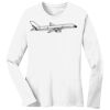 1-DAY RUSH NO MINIMUM Ladies Long Sleeve Crew Neck T-Shirt Thumbnail