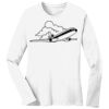 1-DAY RUSH NO MINIMUM Ladies Long Sleeve Crew Neck T-Shirt Thumbnail