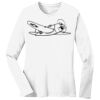 1-DAY RUSH NO MINIMUM Ladies Long Sleeve Crew Neck T-Shirt Thumbnail