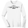 1-DAY RUSH NO MINIMUM Ladies Long Sleeve Crew Neck T-Shirt Thumbnail