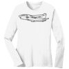 1-DAY RUSH NO MINIMUM Ladies Long Sleeve Crew Neck T-Shirt Thumbnail