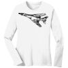 1-DAY RUSH NO MINIMUM Ladies Long Sleeve Crew Neck T-Shirt Thumbnail