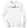 1-DAY RUSH NO MINIMUM Ladies Long Sleeve Crew Neck T-Shirt Thumbnail