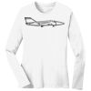 1-DAY RUSH NO MINIMUM Ladies Long Sleeve Crew Neck T-Shirt Thumbnail