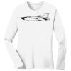 1-DAY RUSH NO MINIMUM Ladies Long Sleeve Crew Neck T-Shirt Thumbnail