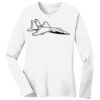 1-DAY RUSH NO MINIMUM Ladies Long Sleeve Crew Neck T-Shirt Thumbnail