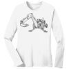 1-DAY RUSH NO MINIMUM Ladies Long Sleeve Crew Neck T-Shirt Thumbnail