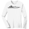 1-DAY RUSH NO MINIMUM Ladies Long Sleeve Crew Neck T-Shirt Thumbnail