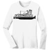 1-DAY RUSH NO MINIMUM Ladies Long Sleeve Crew Neck T-Shirt Thumbnail