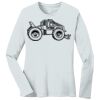 1-DAY RUSH NO MINIMUM Ladies Long Sleeve Crew Neck T-Shirt Thumbnail