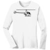 1-DAY RUSH NO MINIMUM Ladies Long Sleeve Crew Neck T-Shirt Thumbnail