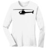 1-DAY RUSH NO MINIMUM Ladies Long Sleeve Crew Neck T-Shirt Thumbnail