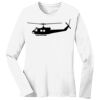 1-DAY RUSH NO MINIMUM Ladies Long Sleeve Crew Neck T-Shirt Thumbnail
