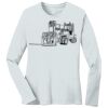 1-DAY RUSH NO MINIMUM Ladies Long Sleeve Crew Neck T-Shirt Thumbnail