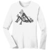 1-DAY RUSH NO MINIMUM Ladies Long Sleeve Crew Neck T-Shirt Thumbnail