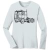 1-DAY RUSH NO MINIMUM Ladies Long Sleeve Crew Neck T-Shirt Thumbnail