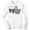 1-DAY RUSH NO MINIMUM Ladies Long Sleeve Crew Neck T-Shirt Thumbnail