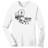 1-DAY RUSH NO MINIMUM Ladies Long Sleeve Crew Neck T-Shirt Thumbnail