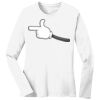 1-DAY RUSH NO MINIMUM Ladies Long Sleeve Crew Neck T-Shirt Thumbnail