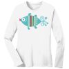 1-DAY RUSH NO MINIMUM Ladies Long Sleeve Crew Neck T-Shirt Thumbnail