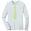 1-DAY RUSH NO MINIMUM Ladies Long Sleeve Crew Neck T-Shirt Thumbnail