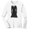 1-DAY RUSH NO MINIMUM Ladies Long Sleeve Crew Neck T-Shirt Thumbnail