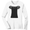 1-DAY RUSH NO MINIMUM Ladies Long Sleeve Crew Neck T-Shirt Thumbnail