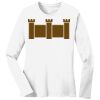 1-DAY RUSH NO MINIMUM Ladies Long Sleeve Crew Neck T-Shirt Thumbnail