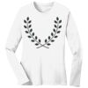 1-DAY RUSH NO MINIMUM Ladies Long Sleeve Crew Neck T-Shirt Thumbnail