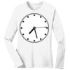 1-DAY RUSH NO MINIMUM Ladies Long Sleeve Crew Neck T-Shirt Thumbnail
