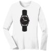 1-DAY RUSH NO MINIMUM Ladies Long Sleeve Crew Neck T-Shirt Thumbnail