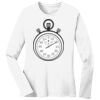 1-DAY RUSH NO MINIMUM Ladies Long Sleeve Crew Neck T-Shirt Thumbnail