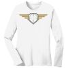 1-DAY RUSH NO MINIMUM Ladies Long Sleeve Crew Neck T-Shirt Thumbnail