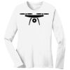 1-DAY RUSH NO MINIMUM Ladies Long Sleeve Crew Neck T-Shirt Thumbnail
