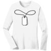 1-DAY RUSH NO MINIMUM Ladies Long Sleeve Crew Neck T-Shirt Thumbnail