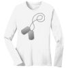 1-DAY RUSH NO MINIMUM Ladies Long Sleeve Crew Neck T-Shirt Thumbnail