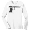 1-DAY RUSH NO MINIMUM Ladies Long Sleeve Crew Neck T-Shirt Thumbnail