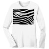 1-DAY RUSH NO MINIMUM Ladies Long Sleeve Crew Neck T-Shirt Thumbnail